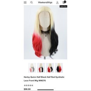 harley quinn the suicide squad 2021 lace front wig